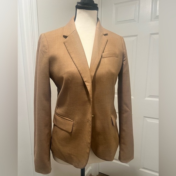 Women’s J.Crew Camel Blazer — Size 2 — Gold Buttons | Perfect Exterior ✨ - Picture 9 of 17
